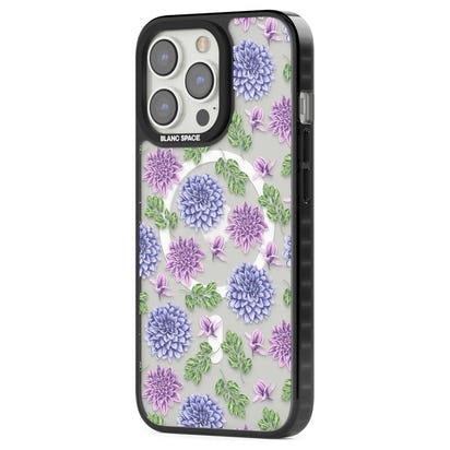 Purple Dahlias Floral