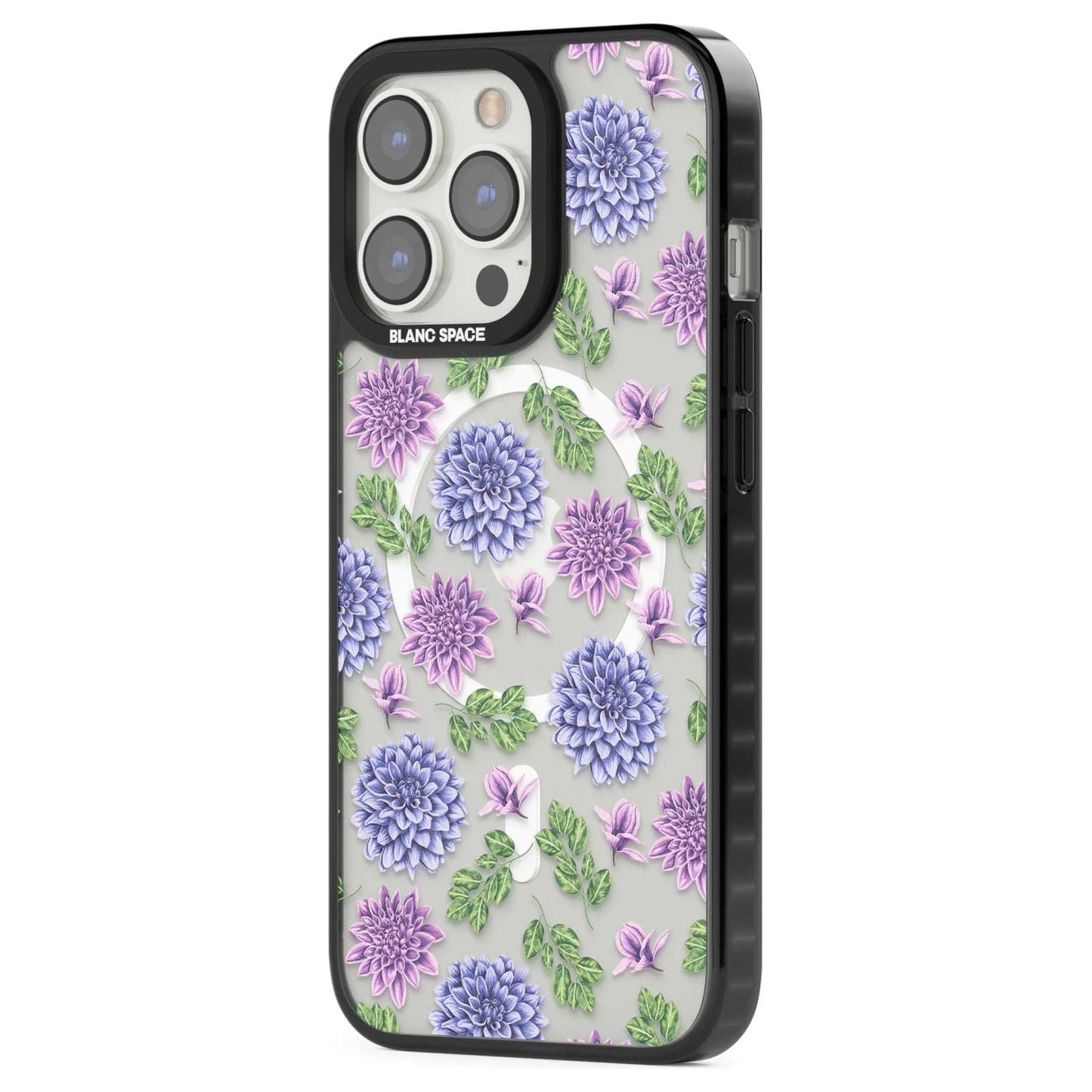 Purple Dahlias Floral