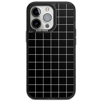 Minimalist Grid Pattern Black