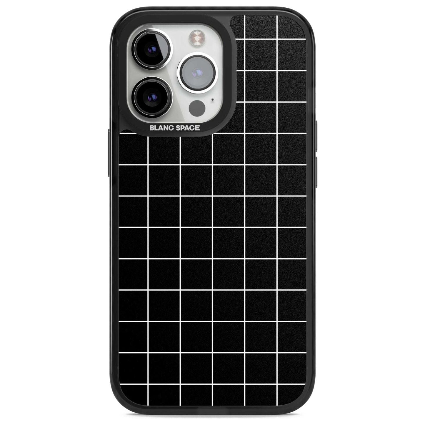 Minimalist Grid Pattern Black