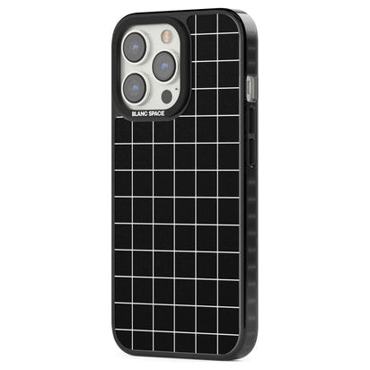 Minimalist Grid Pattern Black