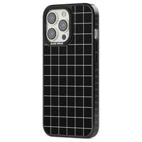 Minimalist Grid Pattern Black