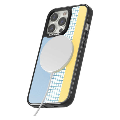 Abstract Grid Blue & Yellow