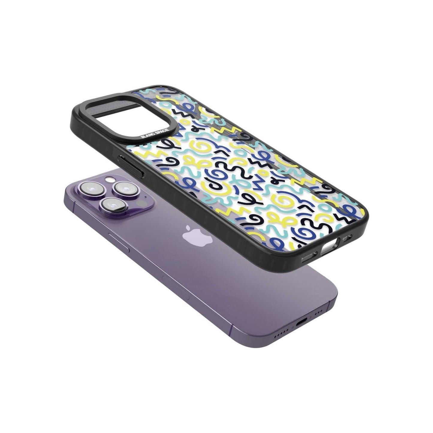 Blue & Yellow Memphis Retro