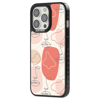 Abstract Face Line Art