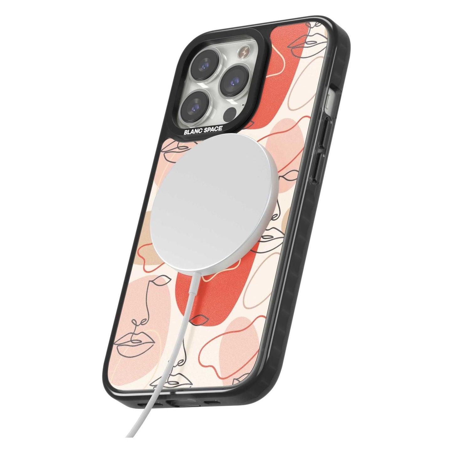 Abstract Face Line Art