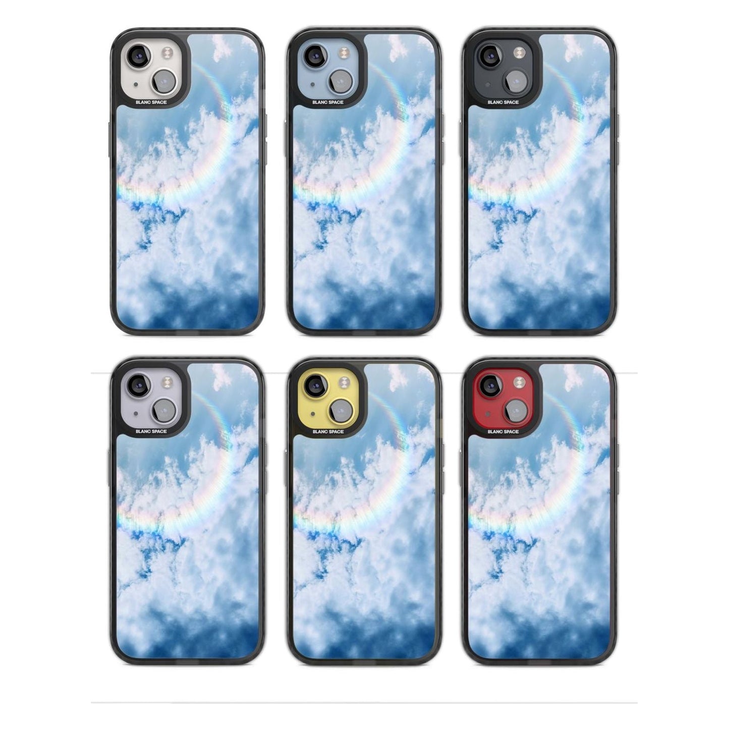 Pastellfarbener Regenbogenhimmel