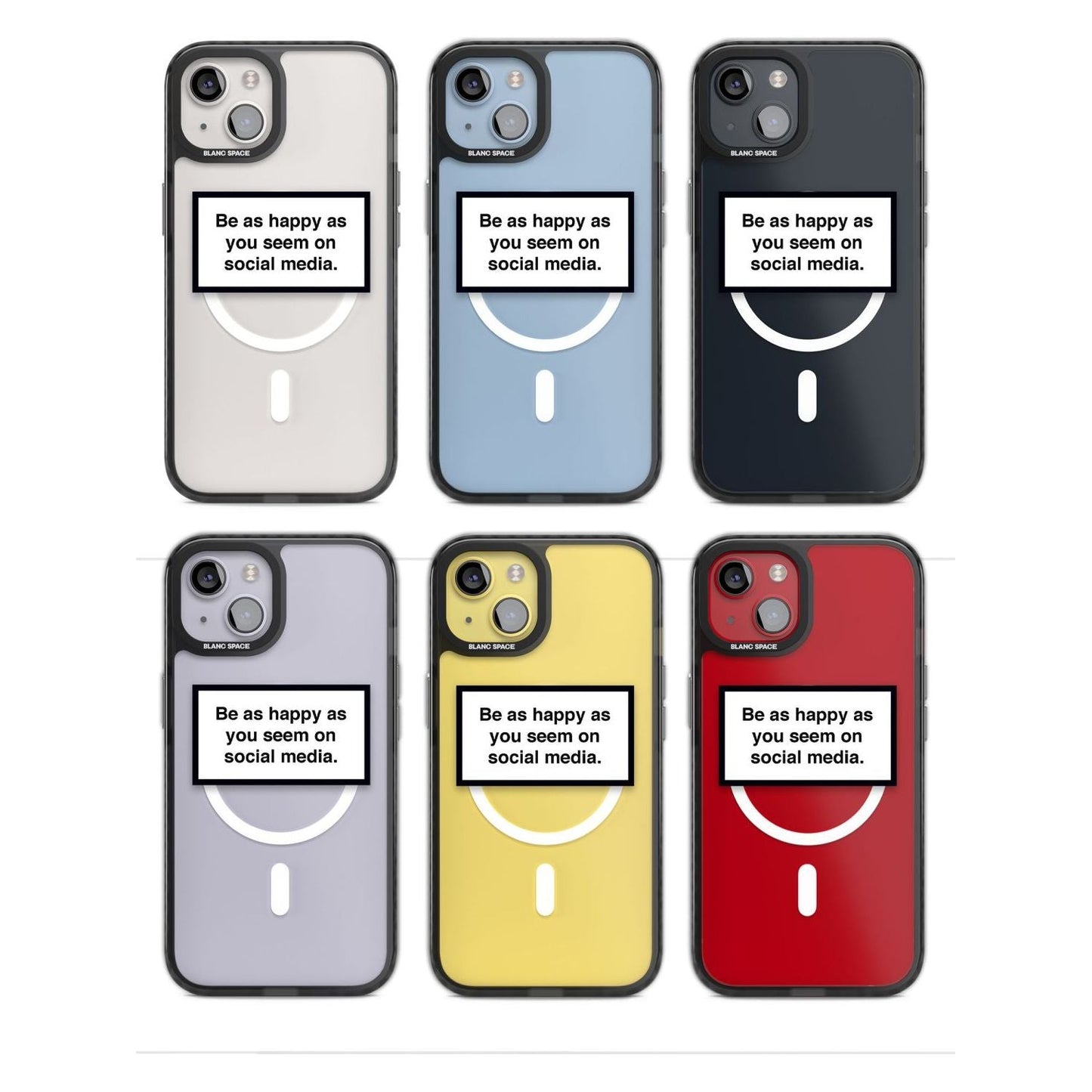 Heureux sur les réseaux sociaux