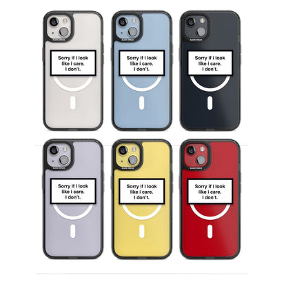 Excusez-moi si j'ai l'air de m'en soucier.