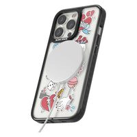 Autocollants Crâne et Fleurs