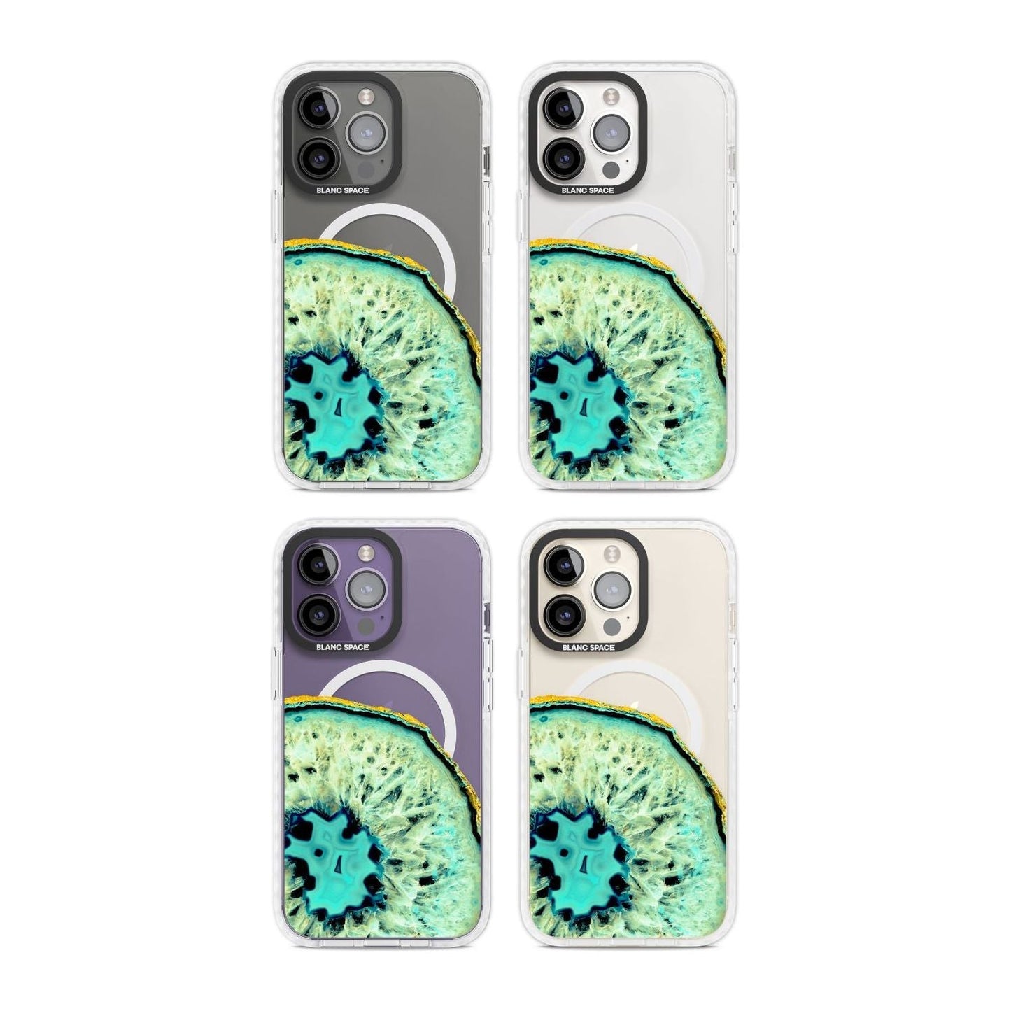 Géode turquoise en cristal