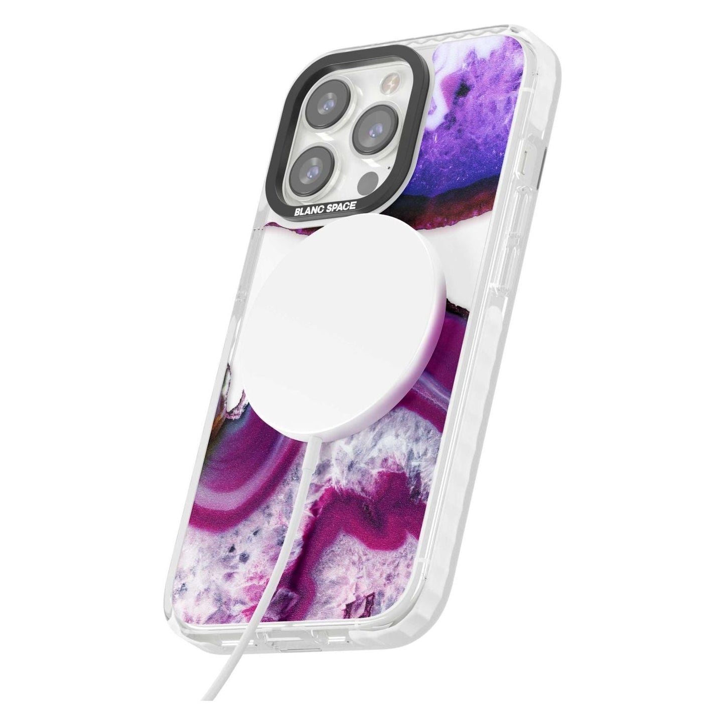 Tranche de cristal d'améthyste