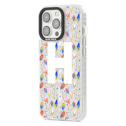 Personalised Abstract Floral Initial