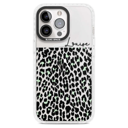 Personalised Seafoam Leopard