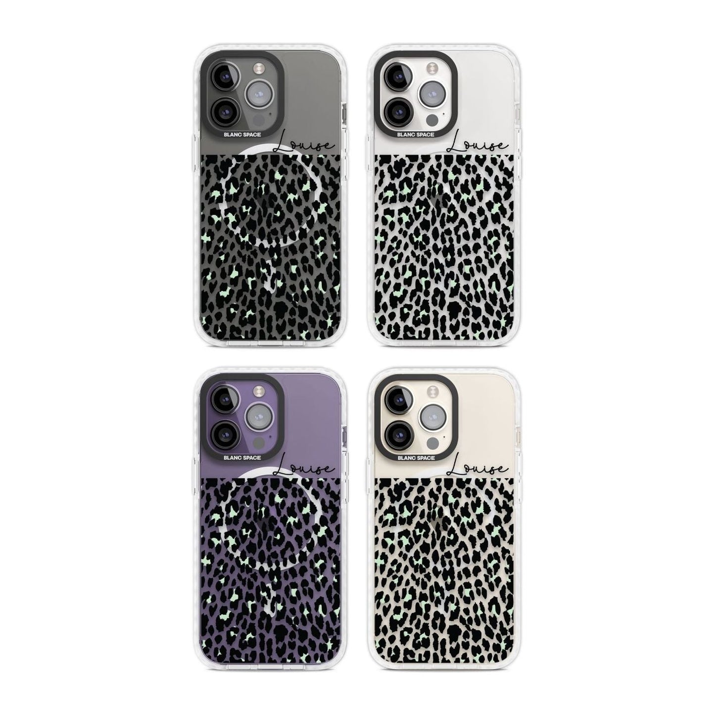 Personalised Seafoam Leopard