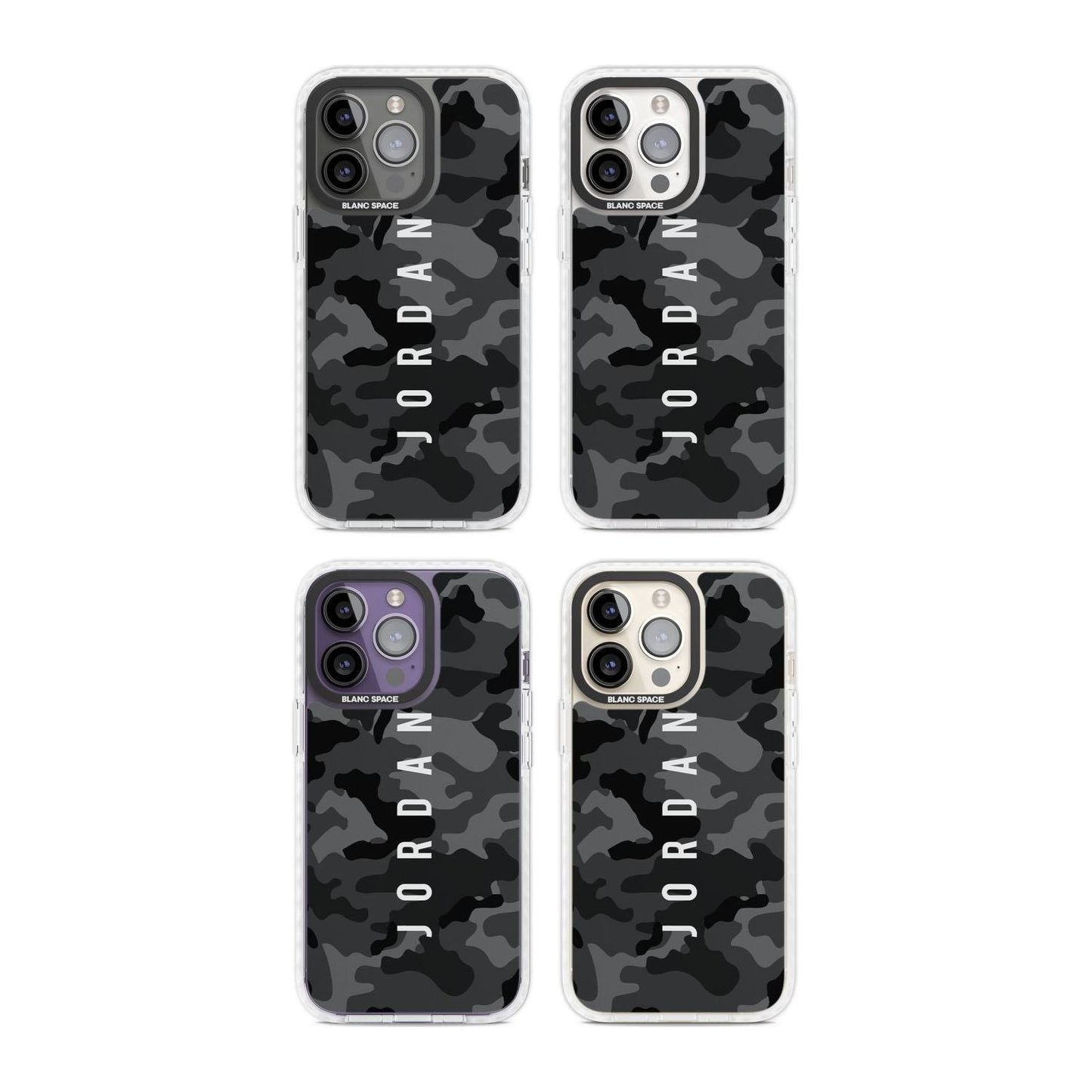 Personalised Black Camouflage Name