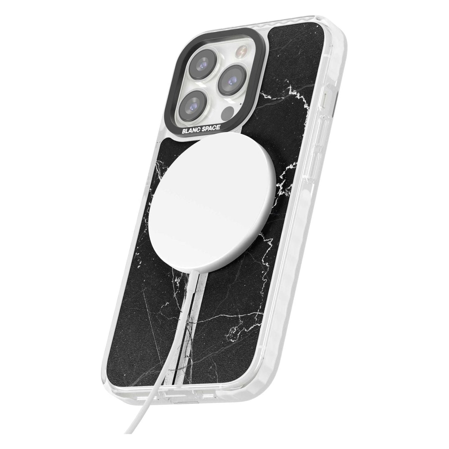 Personalised Black Marble Stripe Initials