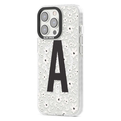 Initiale en gras personnalisée et florale