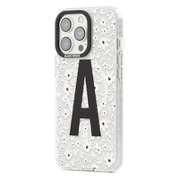 Initiale en gras personnalisée et florale