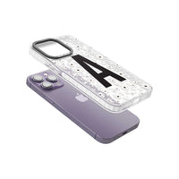 Initiale en gras personnalisée et florale