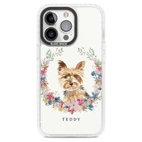 Personalised Yorkshire Terrier Floral Portrait