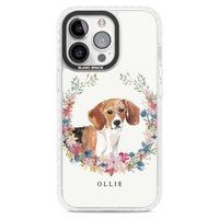 Personalised Beagle Floral Portrait