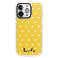 Personalised Yellow Polka Dot