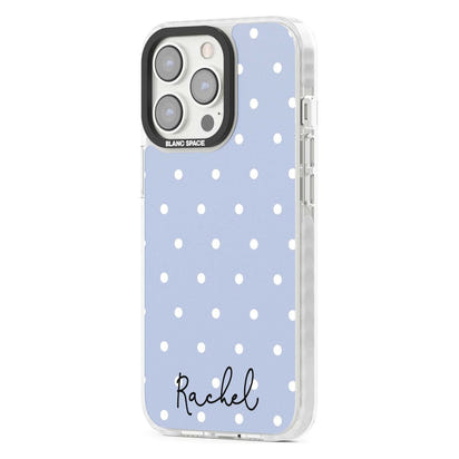 Personalised Simple Light Blue Dots