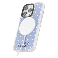 Personalised Simple Light Blue Dots