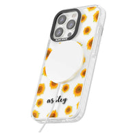 Personalised Sunflowers & Cursive