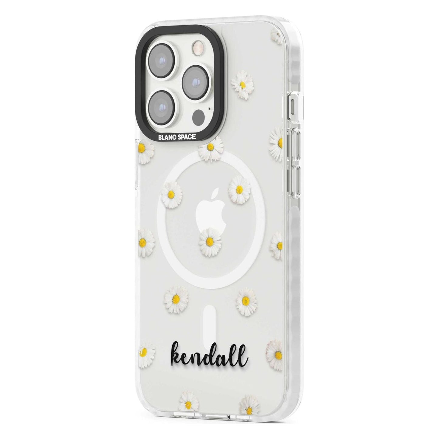 Personalised White Daisies & Cursive