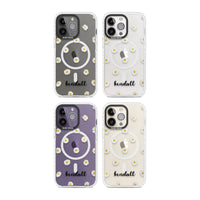 Personalised White Daisies & Cursive