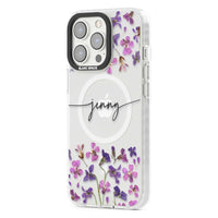 Personalised Purple Violets