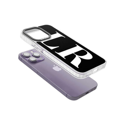 Lettres blanches et noires personnalisées