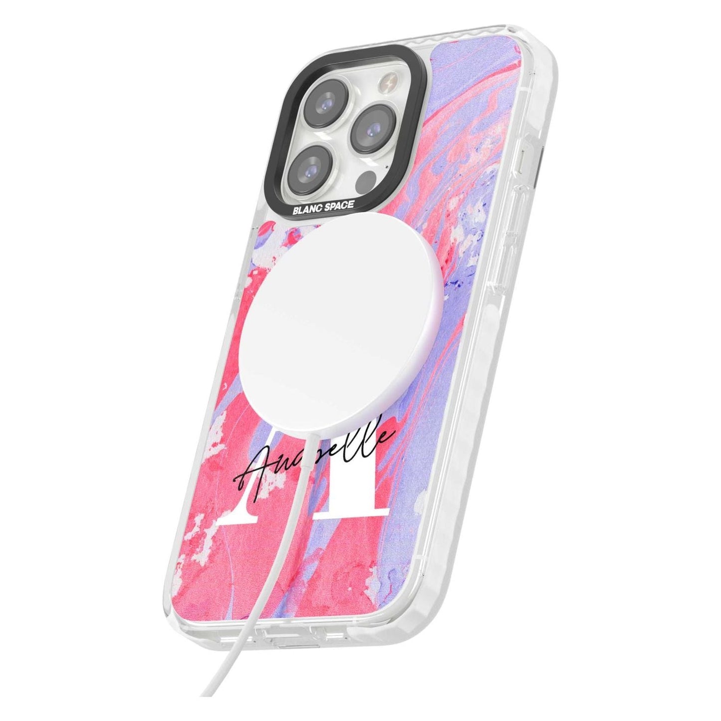 Personalised Pink & Purple Marble