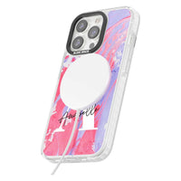 Personalised Pink & Purple Marble