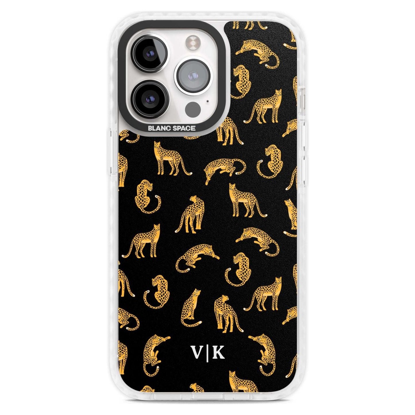 Personalised Gold Cheetah Pattern