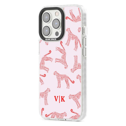 Guépard rouge et rose personnalisé