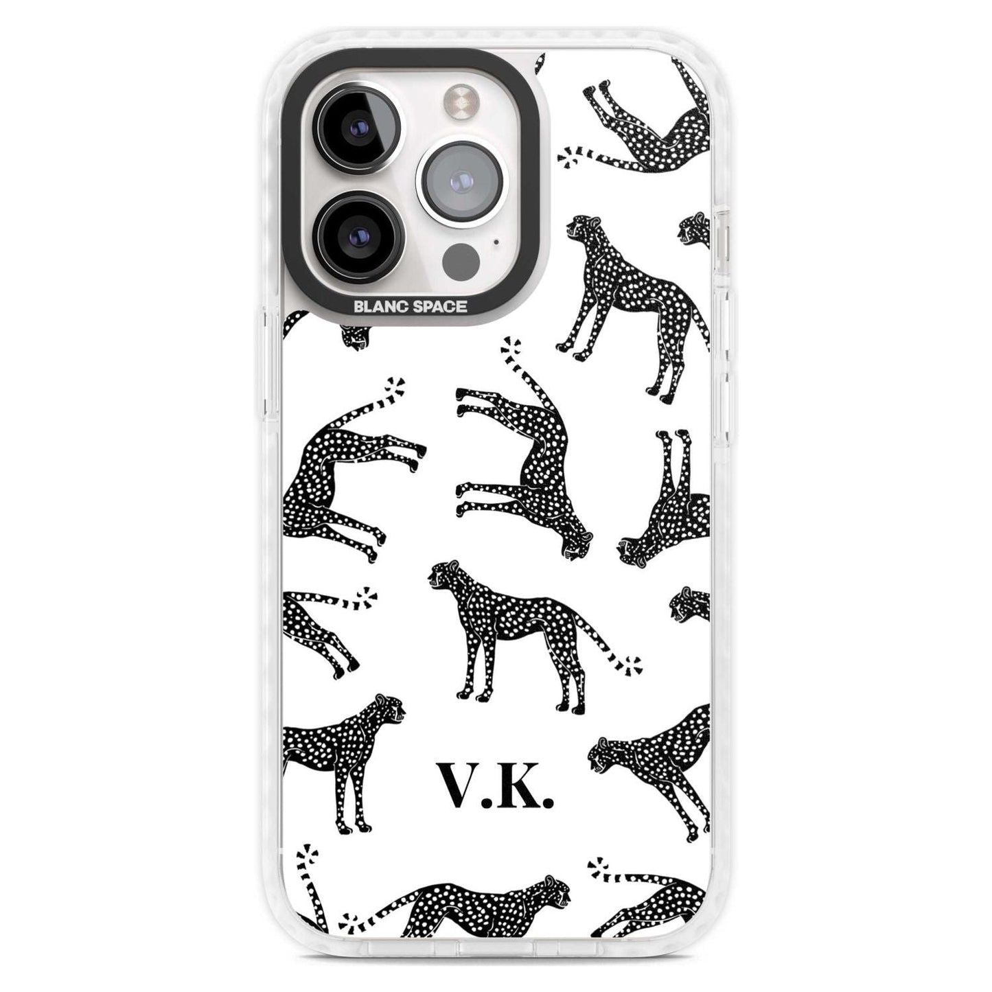Personalised Black & White Cheetah Pattern