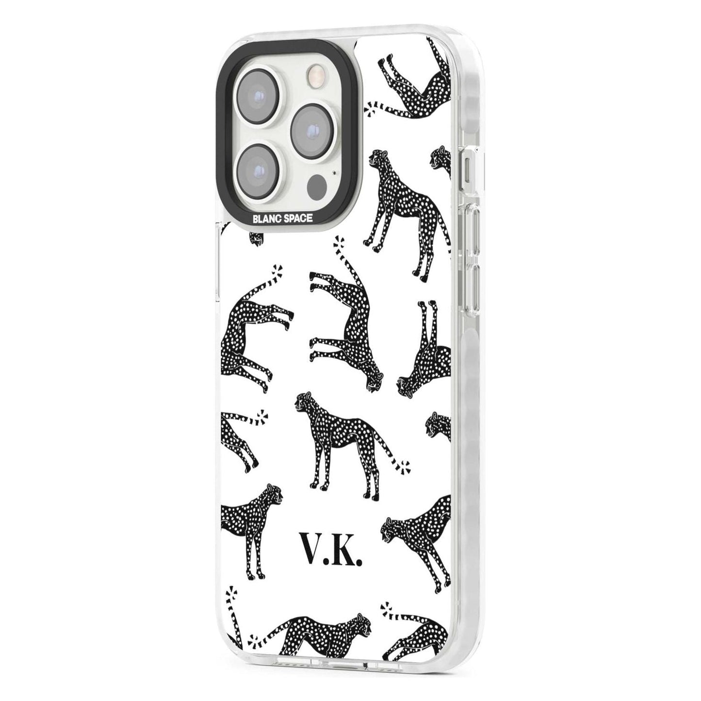 Personalised Black & White Cheetah Pattern