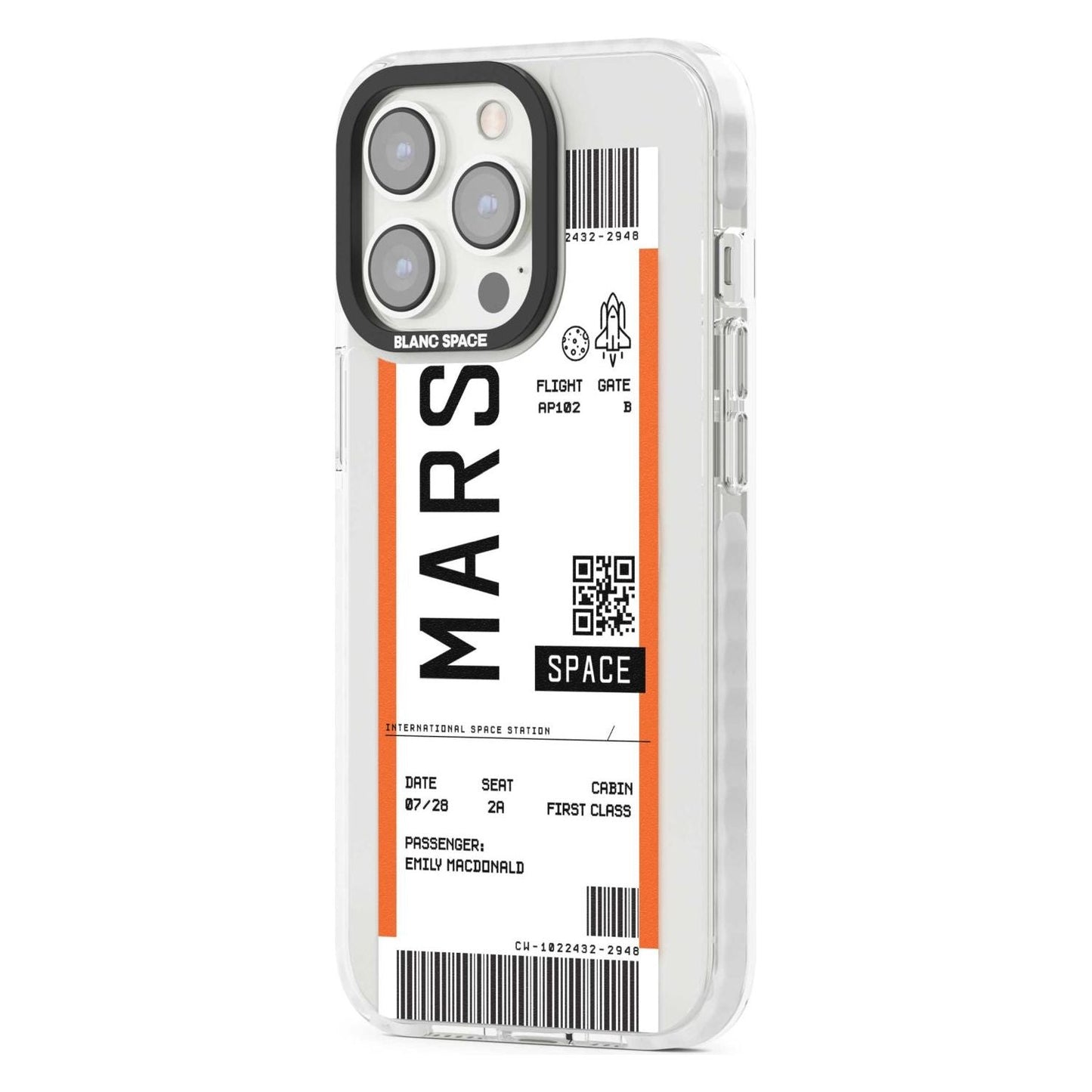 Personalised Mars Travel Ticket