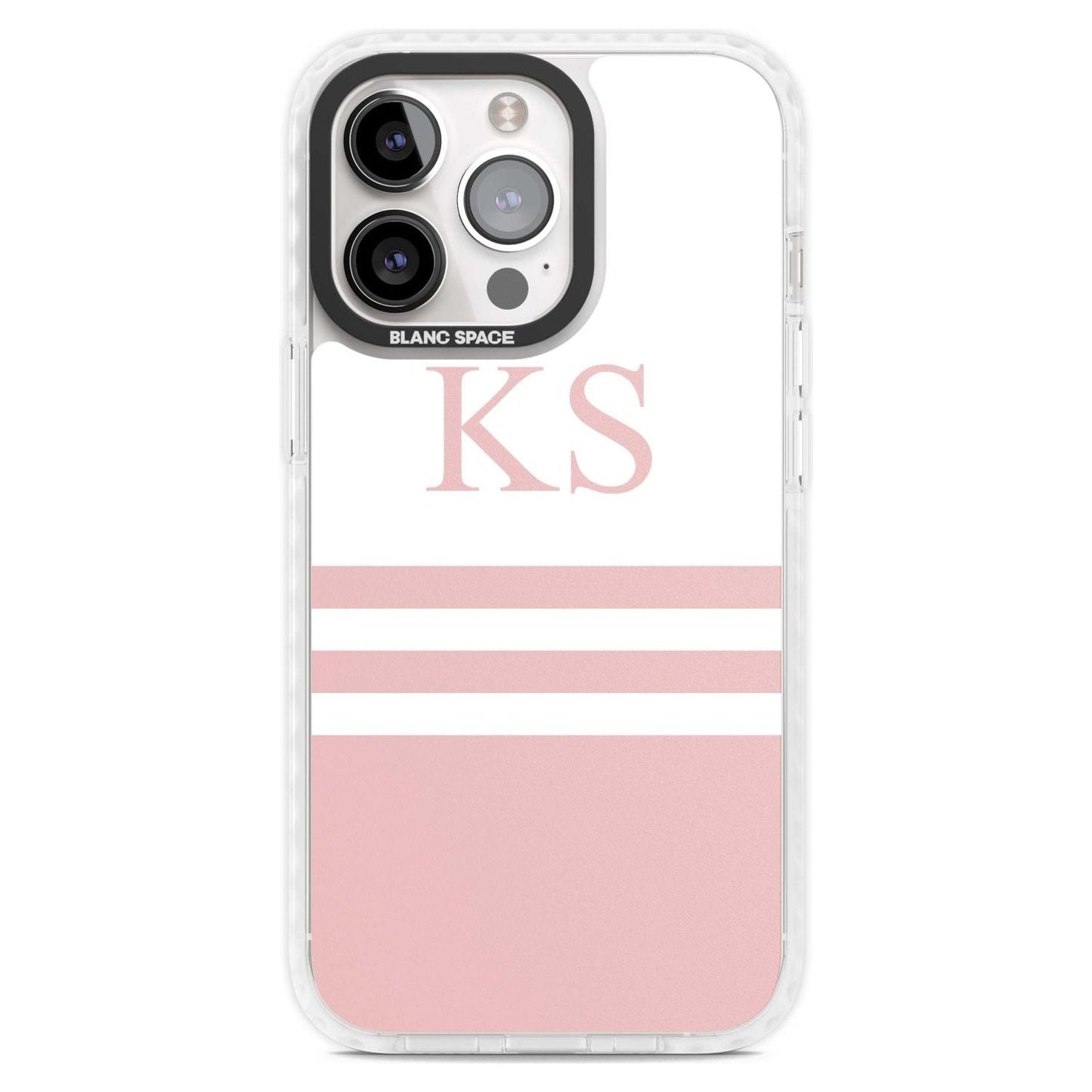 Personalised Pink Stripes & Initials