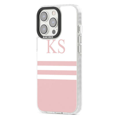 Personalised Pink Stripes & Initials