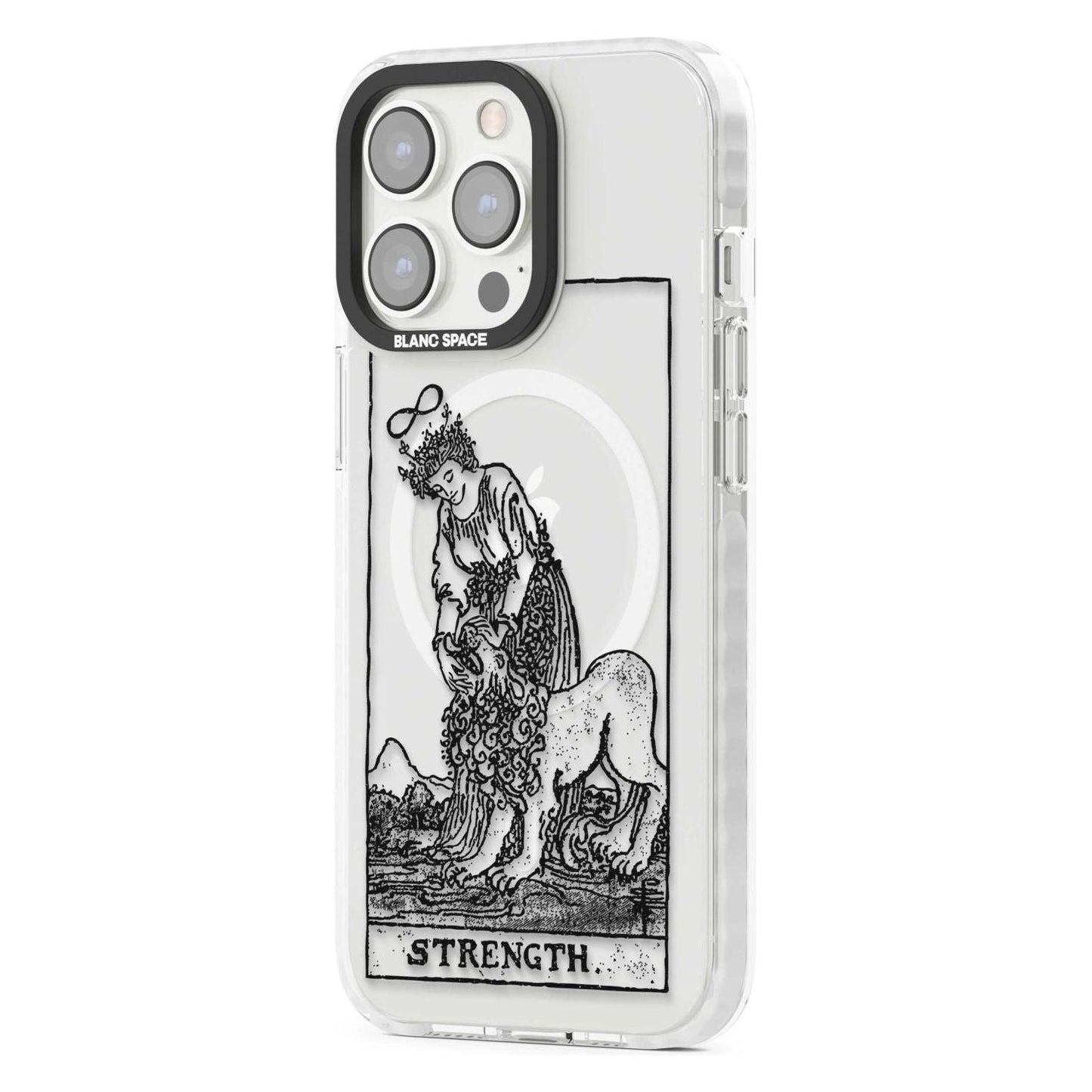 Personalisierte Stärke-Tarotkarte (Transparent)