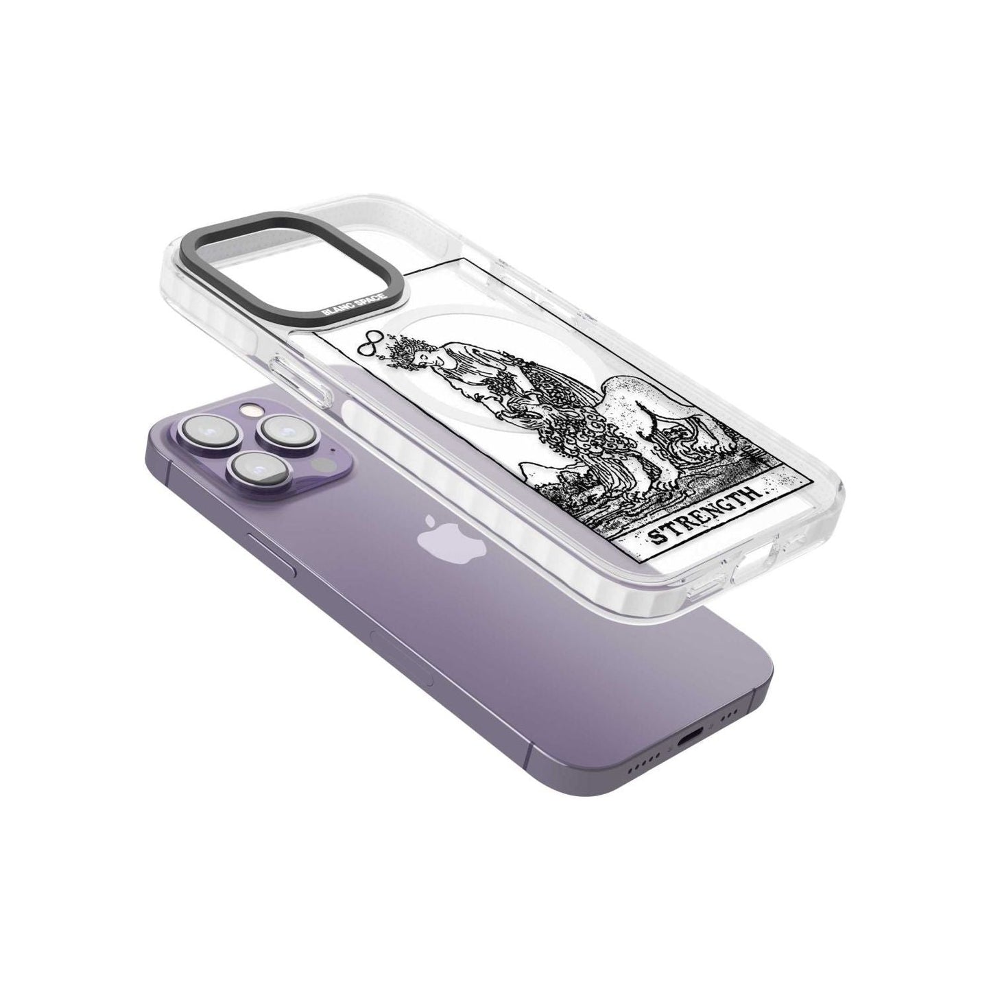 Personalisierte Stärke-Tarotkarte (Transparent)