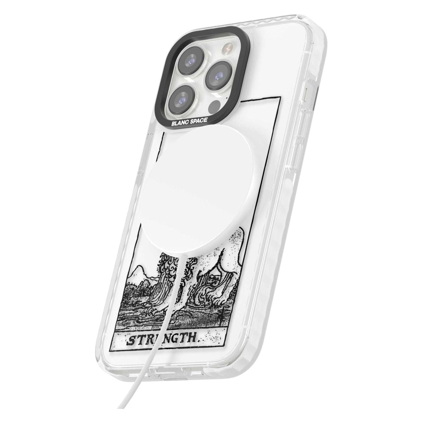 Personalisierte Stärke-Tarotkarte (Transparent)