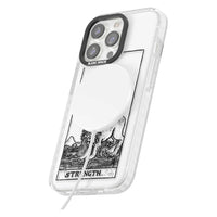 Personalisierte Stärke-Tarotkarte (Transparent)