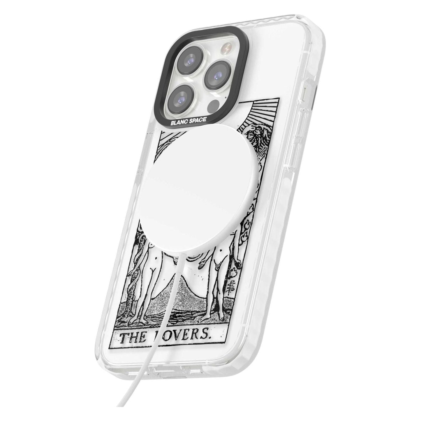 Personalisierte Tarotkarte „Die Liebenden“ (Transparent)