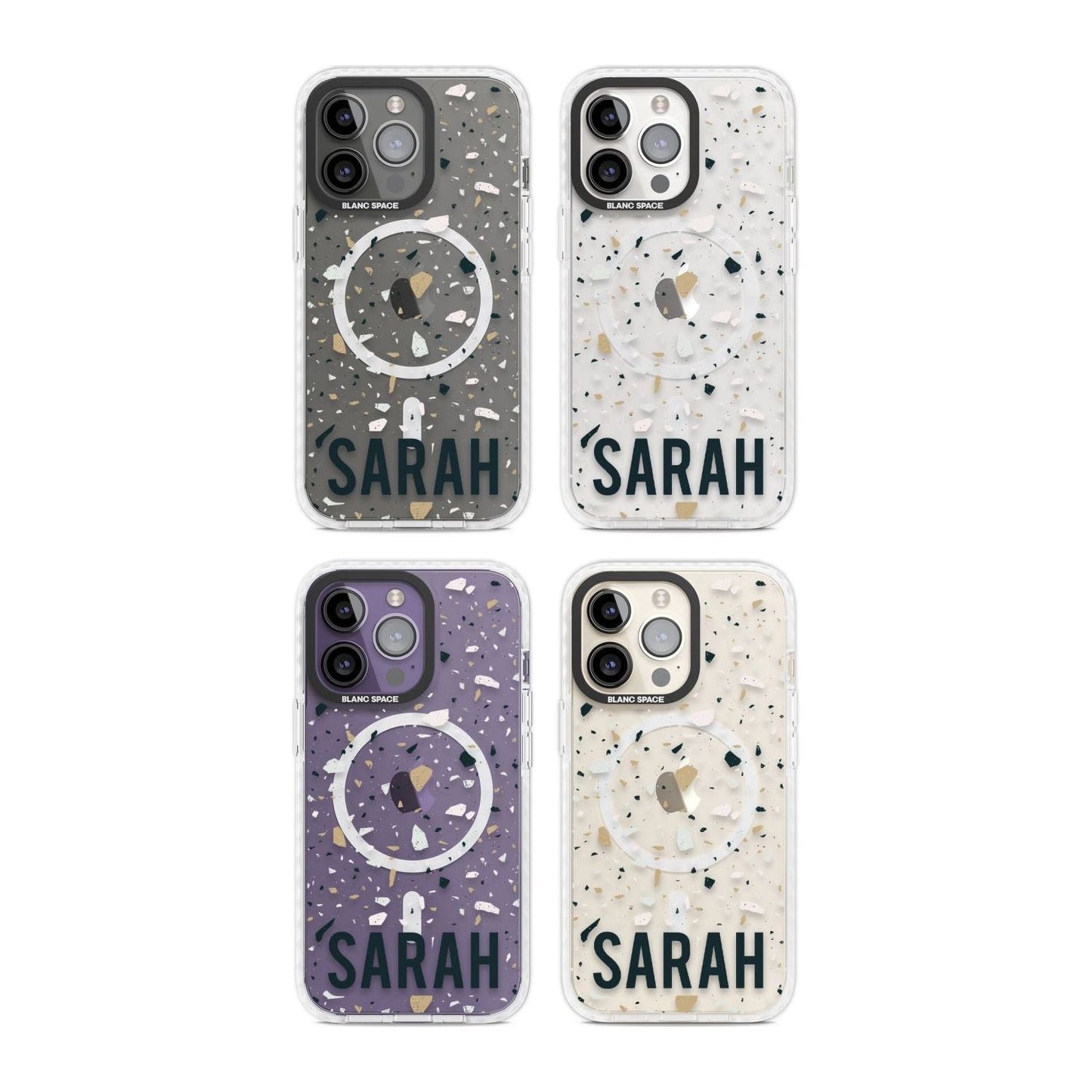 Personalised Terrazzo Blue, Pink, Brown