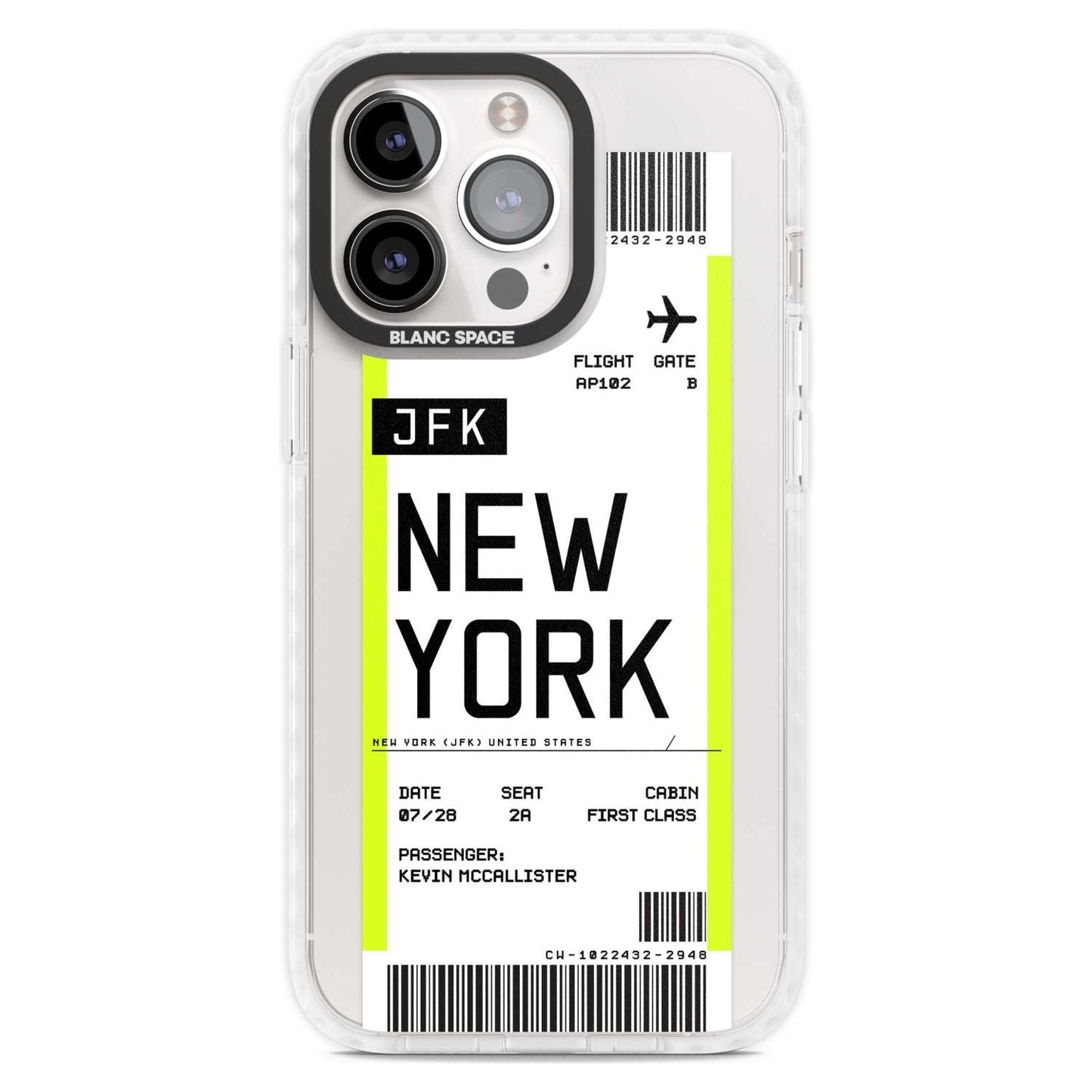 Personalised New York Boarding Pass